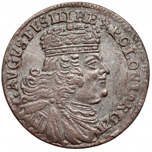 August III Sas, Trojak Lipsk 1754
