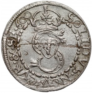 Kurlandia, Fryderyk i Wilhelm Kettlerowie, Szeląg Mitawa 1600 - skrócona data