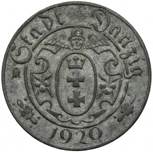 Gdańsk, 10 fenigów 1920 cynk - 56 perełek