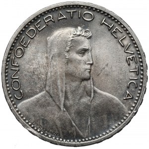 Szwajcaria, 5 franków 1923-B, Brno