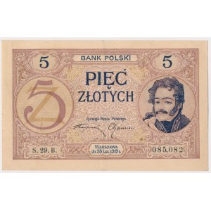 5 złotych 1919 - S.29.B.
