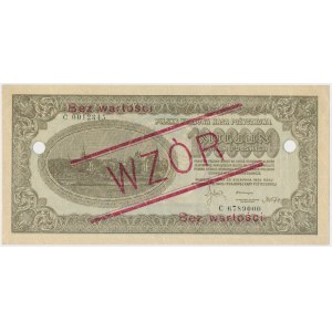 1 mln mkp 1923 - WZÓR - C 0012345 / 6789000