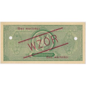 1 mln mkp 1923 - WZÓR - C 0012345 / 6789000
