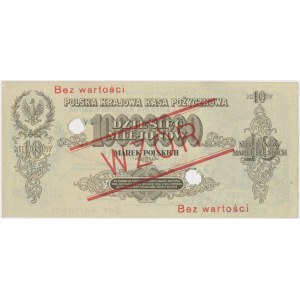10 mln mkp 1923 - WZÓR C 123456 / 789000