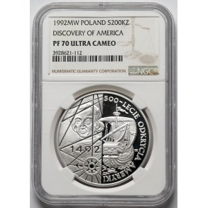 200.000 złotych 1992 Odkrycie Ameryki