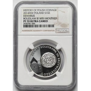 10 złotych 2014 Denar Bolesława III Krzywoustego
