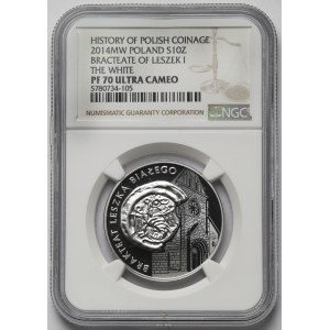 10 złotych 2014 Brakteat Leszka Białego
