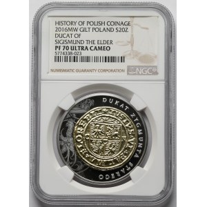 20 złotych 2016 Dukat Zygmunta Starego