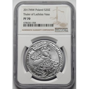 20 złotych 2017 Talar Władysława IV Wazy