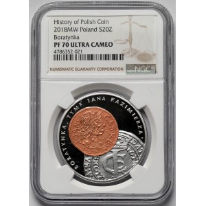 20 złotych 2018 Boratynka, Tymf Jana II Kazimierza