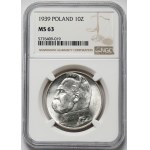 Piłsudski 10 złotych 1939