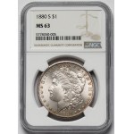 USA, Dolar 1880-S, San Francisco - Morgan Dollar