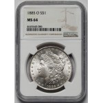 USA, Dolar 1885-O, New Orleans - Morgan Dollar