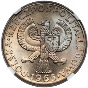 Próba CuNi 10 złotych 1965, 700 lat Warszawy - Syrena