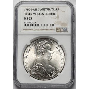 Austria, Maria Teresa, Talar 1780 - nowe bicie