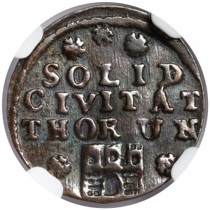 August III Sas, Szeląg Toruń 1761 - pięć rozet