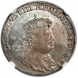 August III Sas, Złotówka Gdańsk 1762 REOE