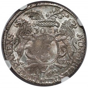 August III Sas, Złotówka Gdańsk 1762 REOE