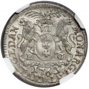 August III Sas, Szóstak Gdańsk 1763 REOE