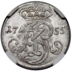 August III Sas, Trojak Gdańsk 1755