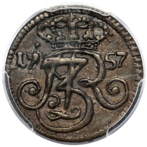 August III Sas, Szeląg Gdańsk 1757