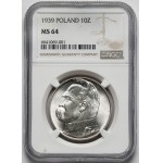 Piłsudski 10 złotych 1939