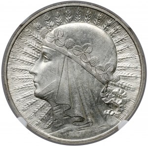 Głowa Kobiety 10 złotych 1932 zn, Warszawa