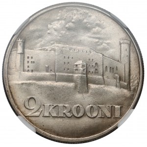 Estonia, 2 krooni 1930 - rzadka odmiana