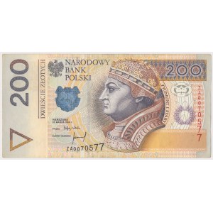 200 zł 1994 - ZA - seria zastępcza