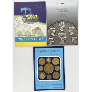 Kolekcje Rosji - zestaw katalogów aukcyjnych (3szt)