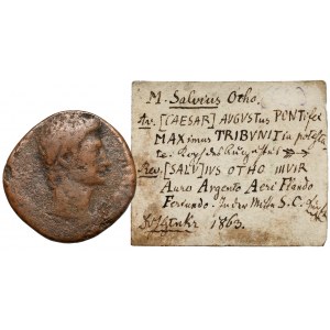 Oktawian August (27 p.n.e.-14 n.e.) As, Rzym - proweniencja 1863