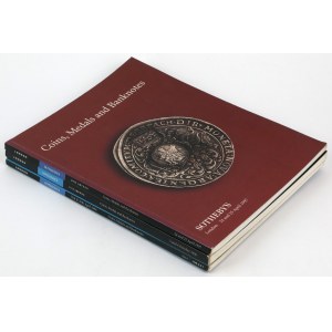 Kolekcje monet Rosji - katalogi Sotheby's 1996-1997 - zestaw (3szt)