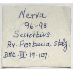 Nerwa (96-98 n.e.) Sesterc, Rzym - ex. Salton