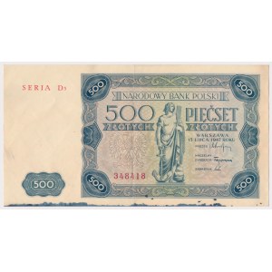 500 złotych 1947 - D3
