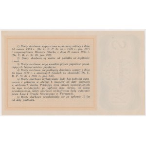 Bilet Skarbowy Ministerstwa Skarbu - 1.000 złotych 1939