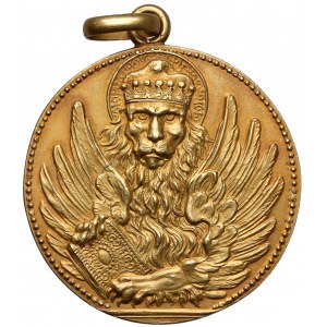 Wenecja, ZŁOTY medal 1918 - dla pielęgniarki Marii Chludzińskiej-Józefowicz