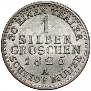 Prusy, Friedrich Wilhelm III, Grosz srebrny 1825-A, Berlin