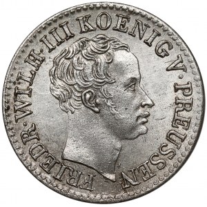 Prusy, Friedrich Wilhelm III, 1/2 grosza srebrnego 1822-A, Berlin