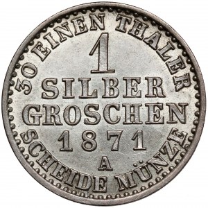 Prusy, Wilhelm I, Grosz srebrny 1871-A, Berlin