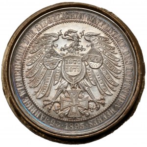 Prusy, Wilhelm II, Medal 1895 - upamiętniający 25. rocznicę zwycięstw w wojnie z Francją w latach 1870/1871