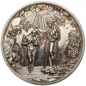Medal chrzcielny SREBRO - Niech Cię ma w Opiece - dla Hrabiego
