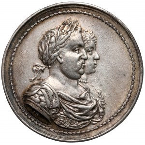 Jan III Sobieski, Medal koronacja pary królewskiej 1676 (Höhn)