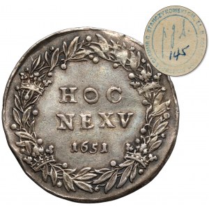 Jan II Kazimierz, Medal Bitwa pod Beresteczkiem 1651 - rzadki - cienki napis
