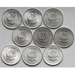 10 groszy 1965-1969 - zestaw (9szt)