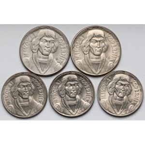 10 złotych 1959-1969 Kopernik - zestaw (5szt)