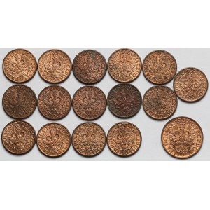 1-2 grosze 1937-1939 - zestaw (16szt)