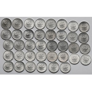 5 groszy 1970-1972 - zestaw (38szt)