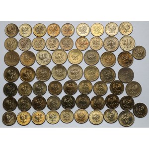 2-10 złotych - zestaw MIX (63szt)