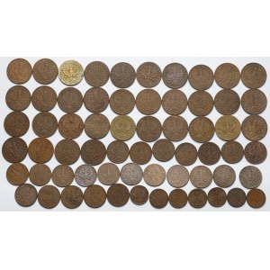 1-5 groszy 1923-1939 - zestaw (64szt)