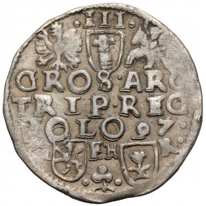 Zygmunt III Waza, Trojak Poznań 1597- data w wierszu